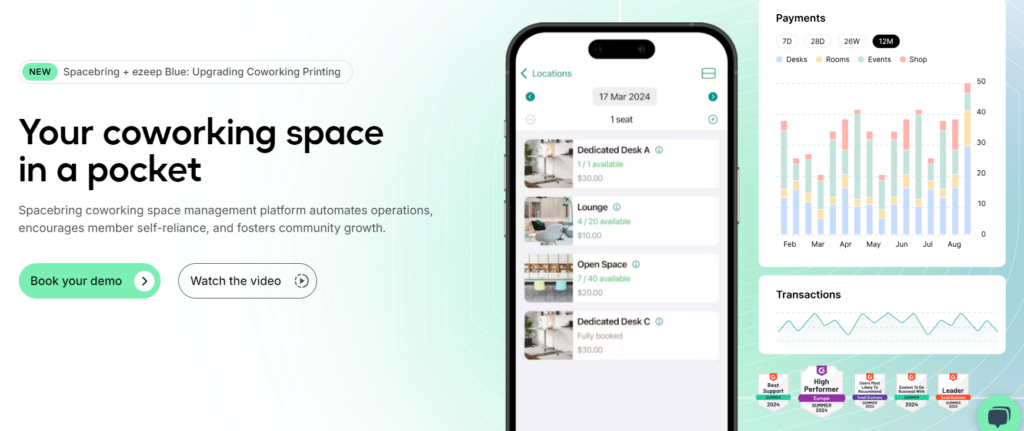 Top Coworking Space Management Software - Spacebring